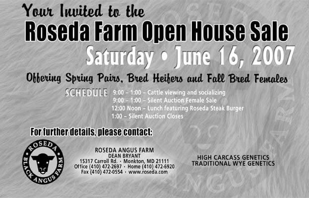 Roseda Farm Open House Sale